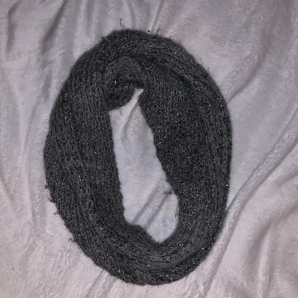 Gray and Silver infinity Scarf